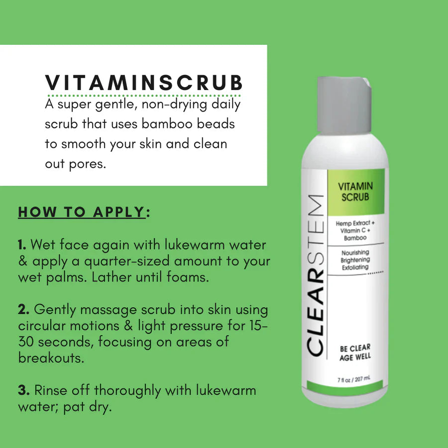 CLEARSTEM VITAMINSCRUB™ - Antioxidant-Infused Scrub Cleanser