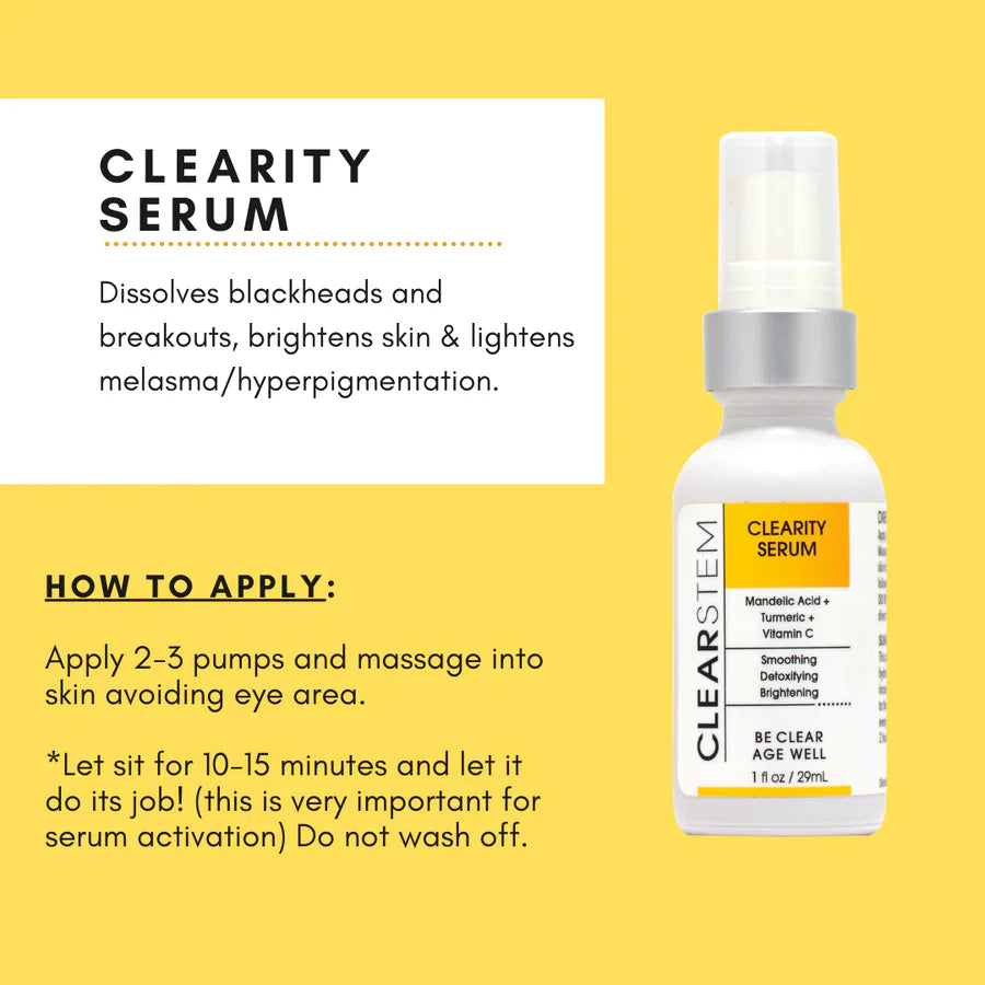 CLEARSTEM CLEARITY® - "The Blackhead Dissolver"