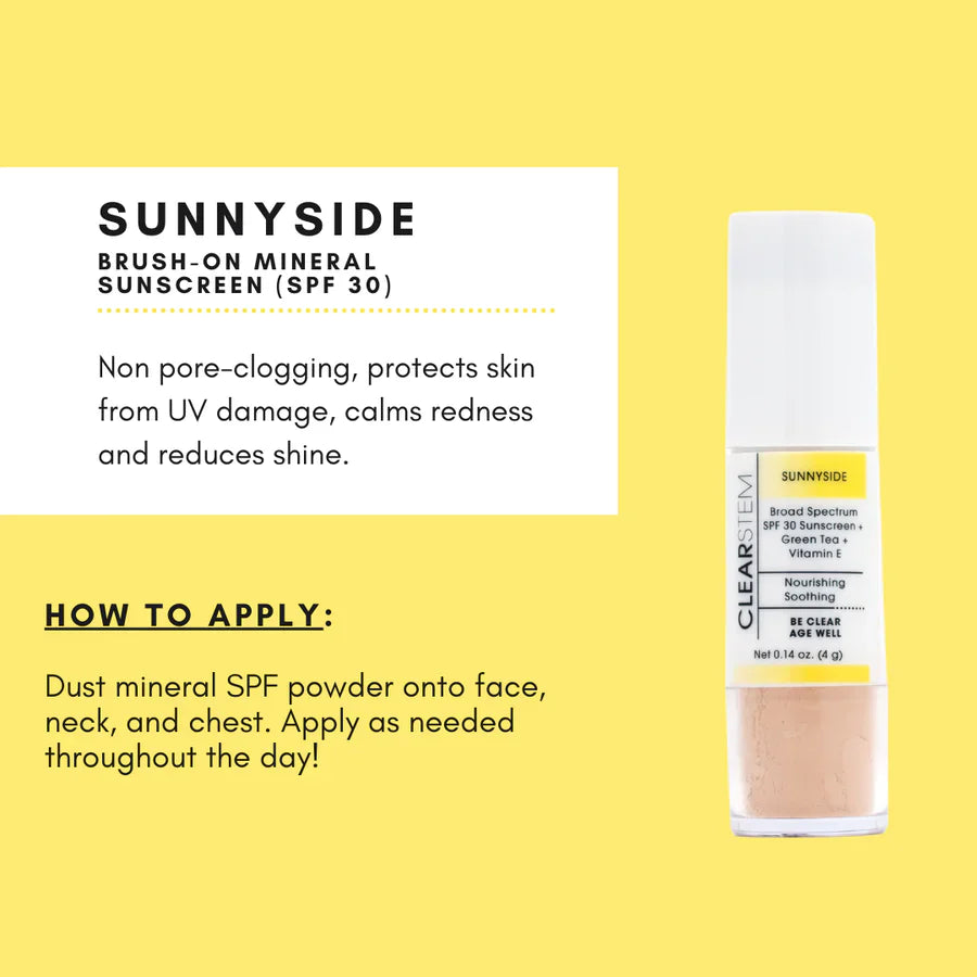 CLEARSTEM SUNNYSIDE™ - Brush-On Mineral Sunscreen (SPF 50)